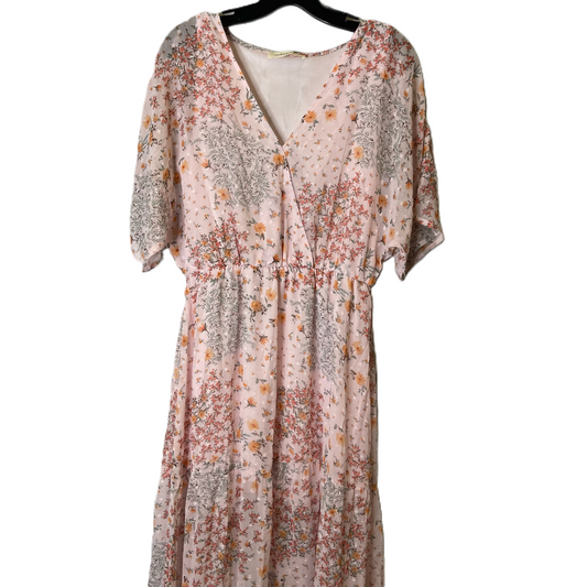 Dress Casual Midi By Rokoko In Pink, Size: M