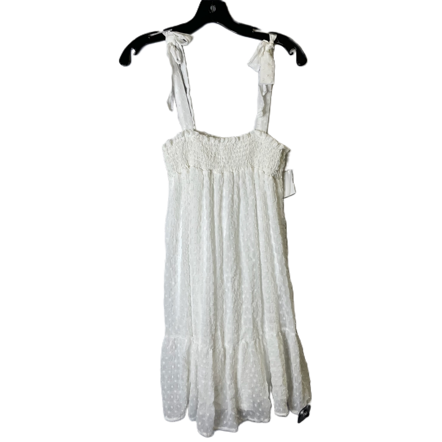 Dress Casual Short By Peach Love Cream California In White, Size: M