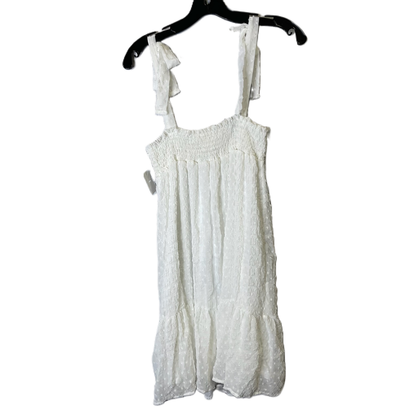 Dress Casual Short By Peach Love Cream California In White, Size: M