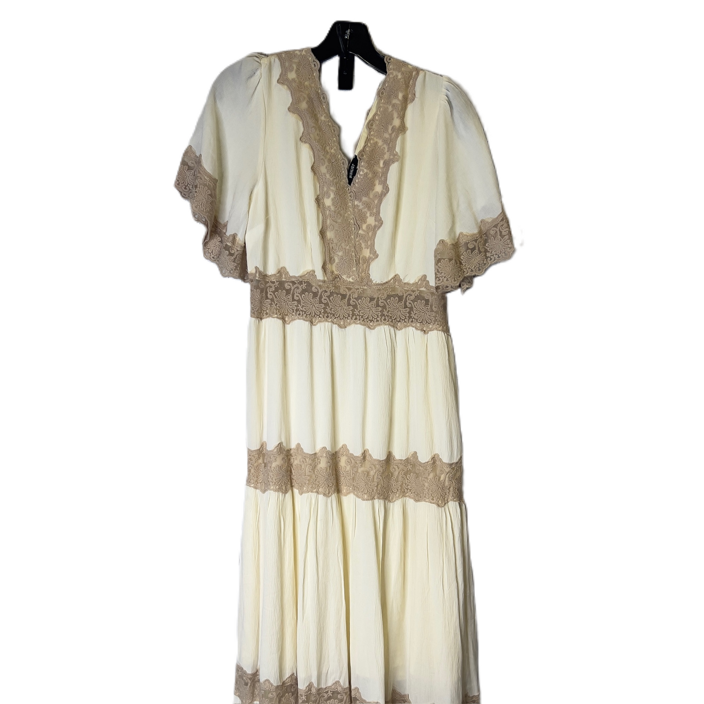 Dress Casual Midi By Wishlist In Cream, Size: M