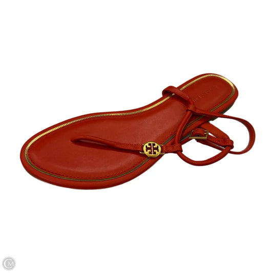 Sandals Designer By Tory Burch In Red, Size: 7