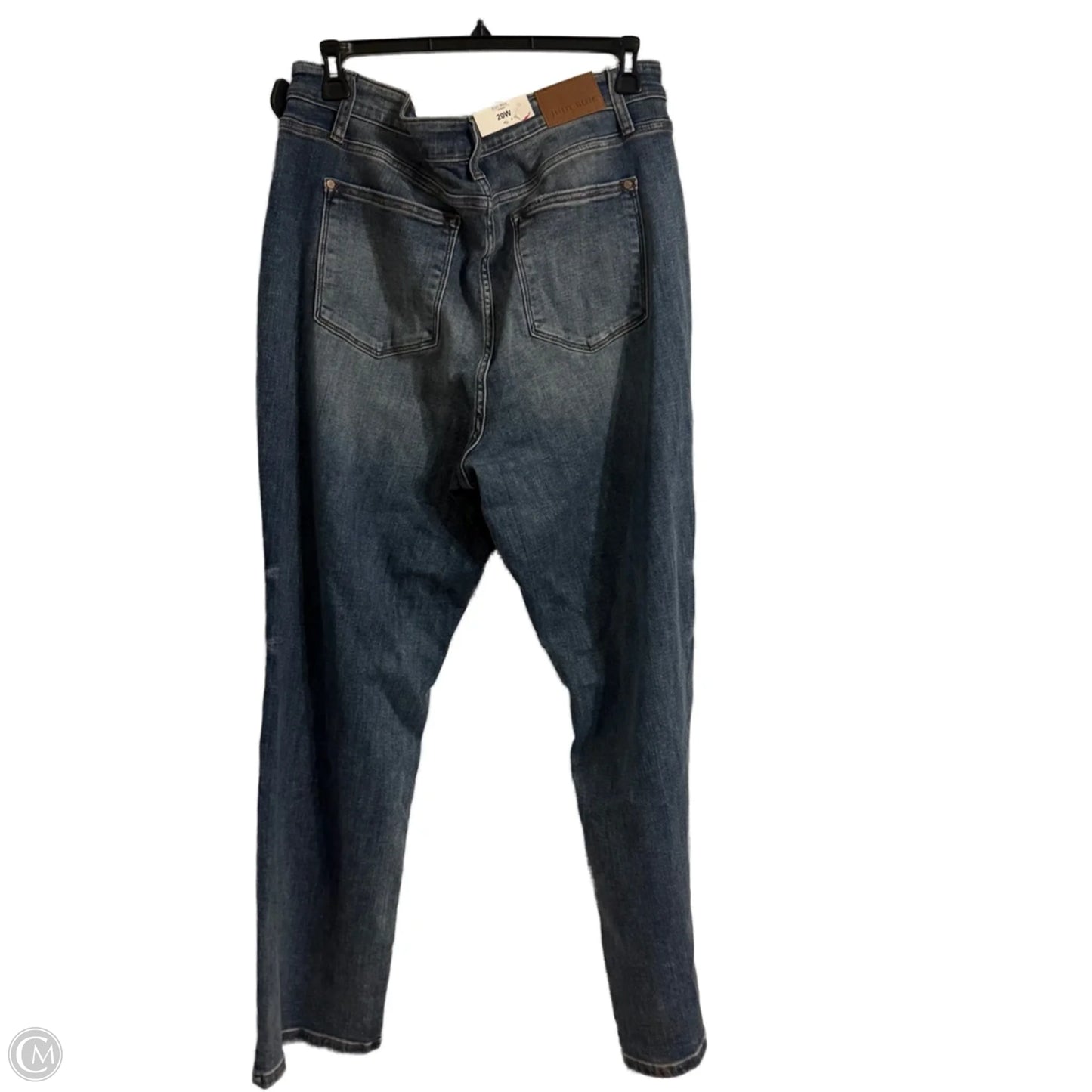 Jeans Wide Leg By Judy Blue In Blue Denim, Size: 20
