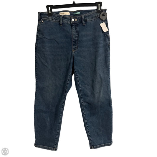 Jeans Straight By Pilcro In Blue Denim, Size: 16