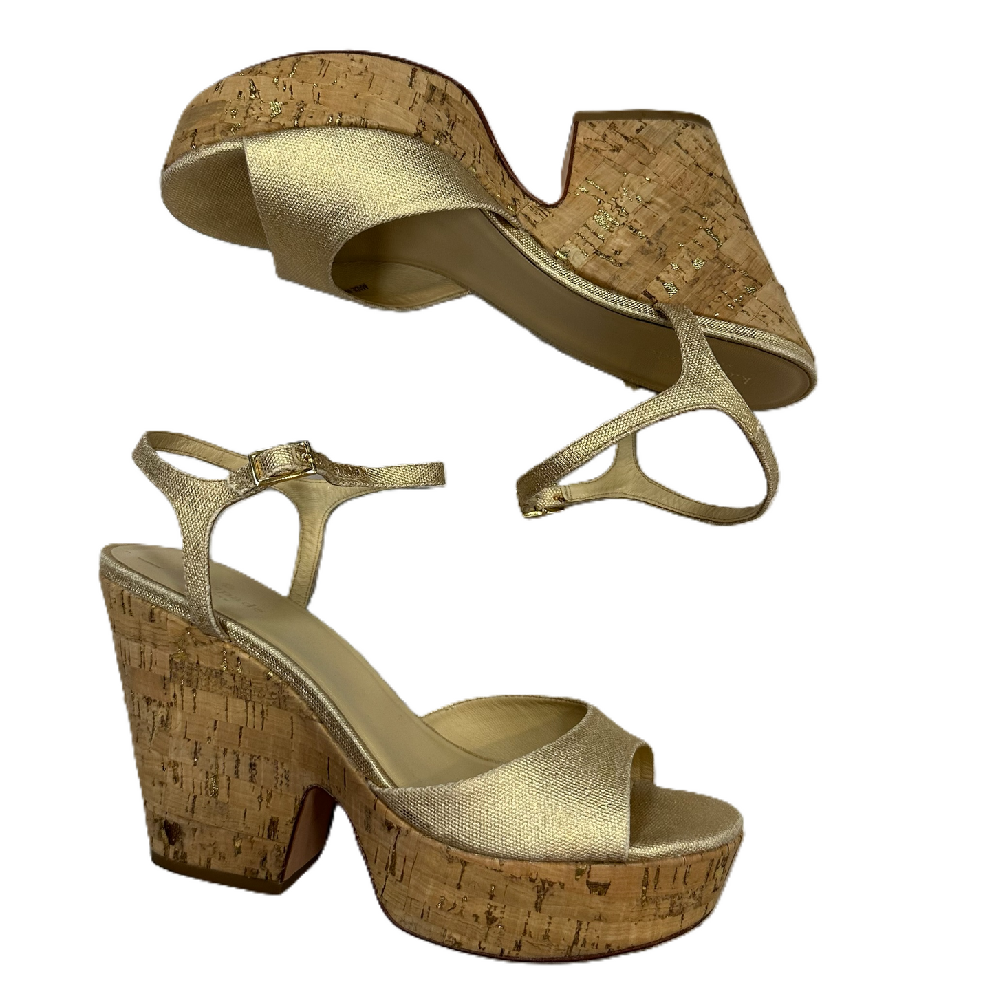 Tan Sandals Designer By Kate Spade, Size: 9.5