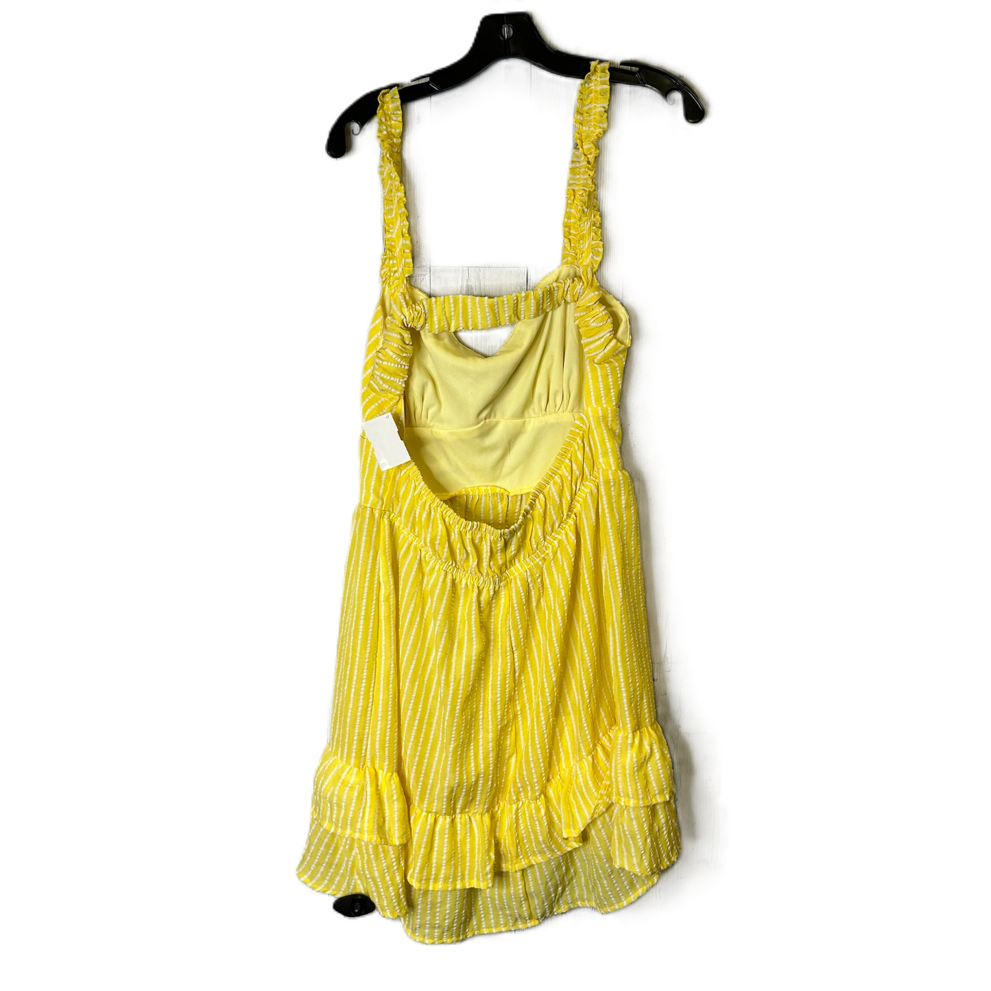 Yellow Dress Casual Short By Speechless, Size: Xl