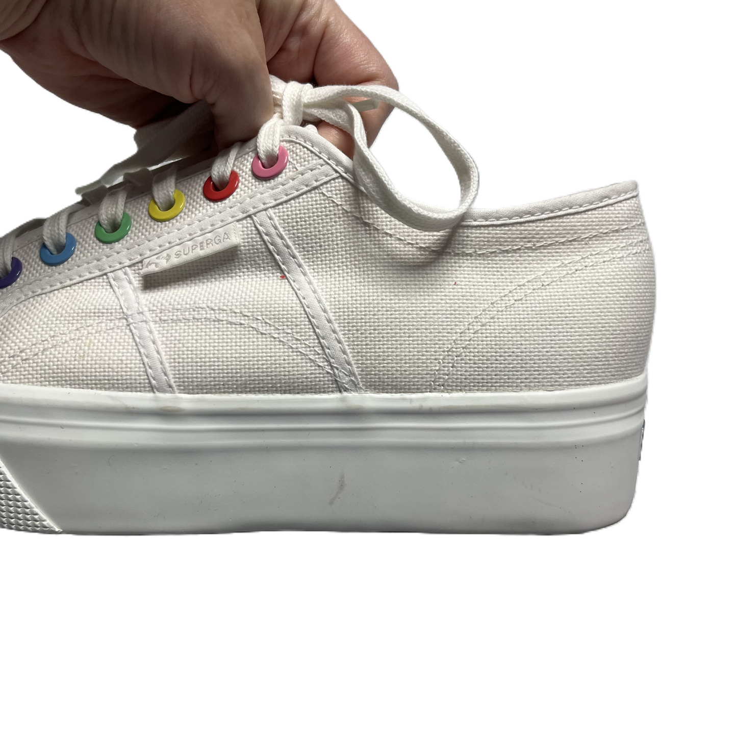 Shoes Sneakers Platform By Superga In White, Size: 10