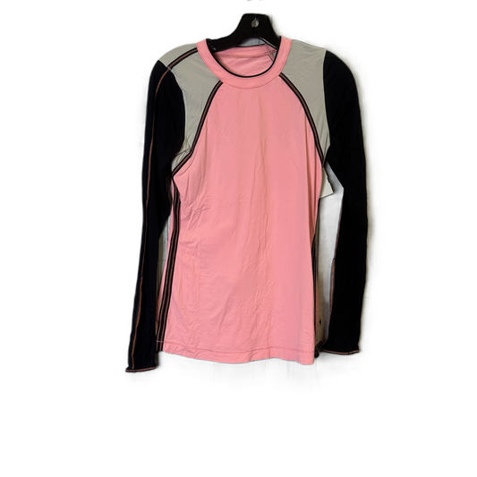 Athletic Top Long Sleeve Crewneck By Lululemon In Pink, Size: 6