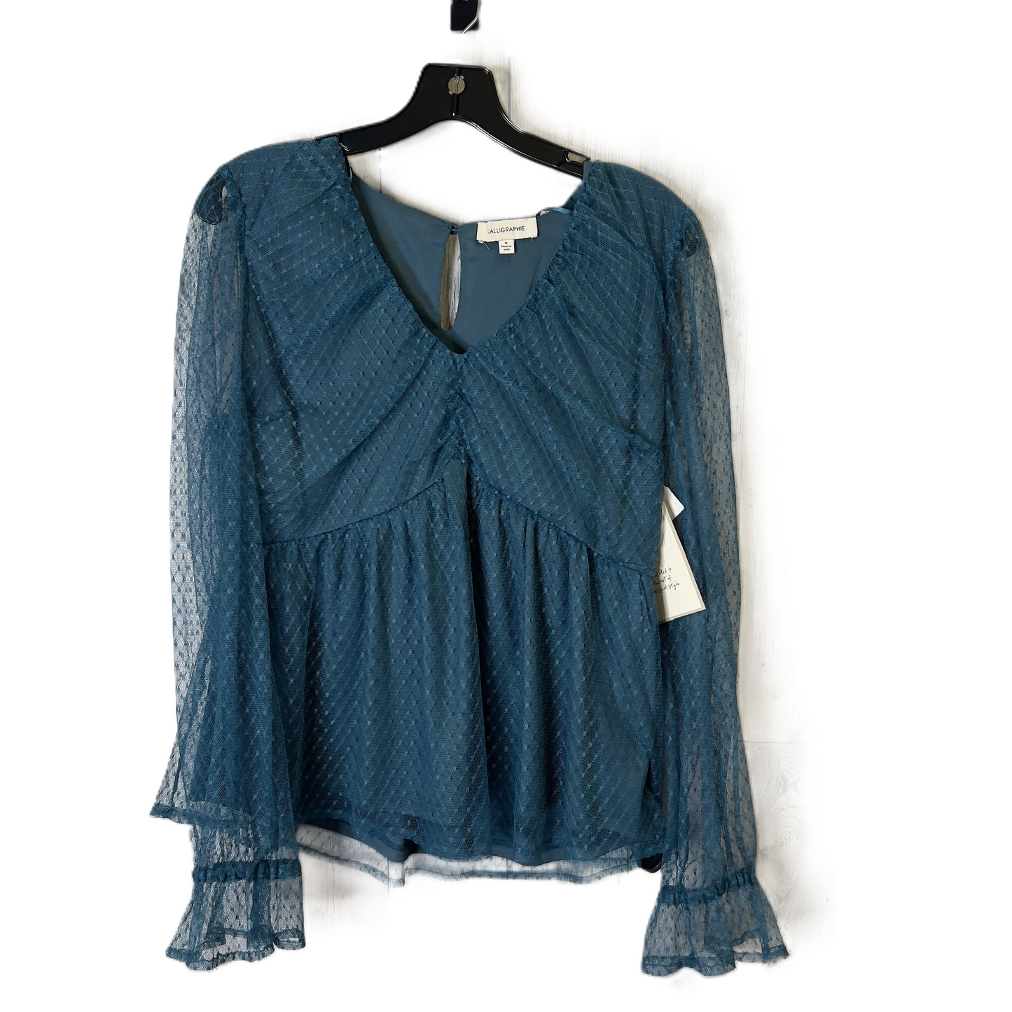 Top Long Sleeve By Clothes Mentor In Blue, Size: M