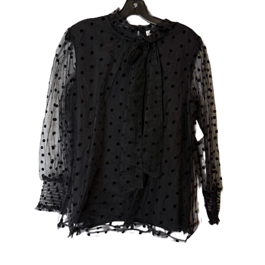 Top Long Sleeve By First Love In Black, Size: L