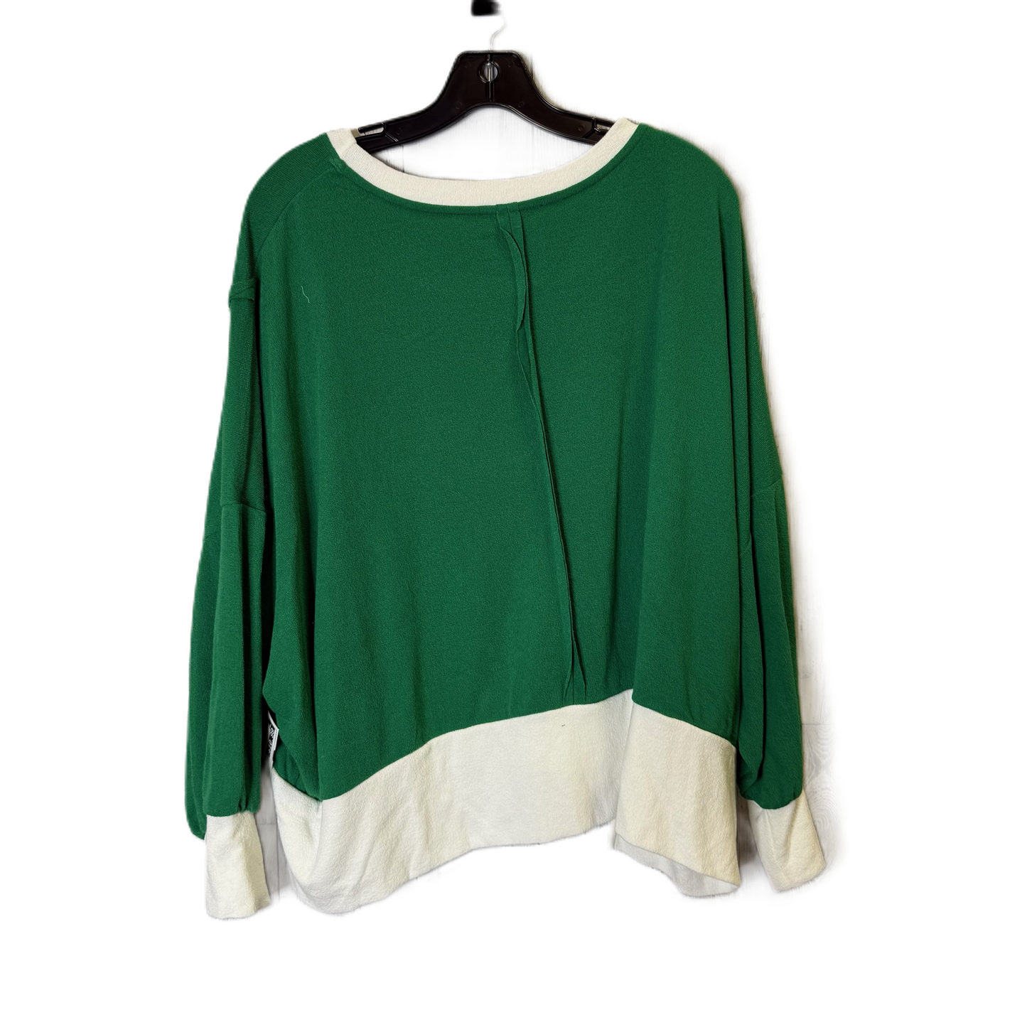 Top Long Sleeve By Charlotte Avery In Green, Size: M