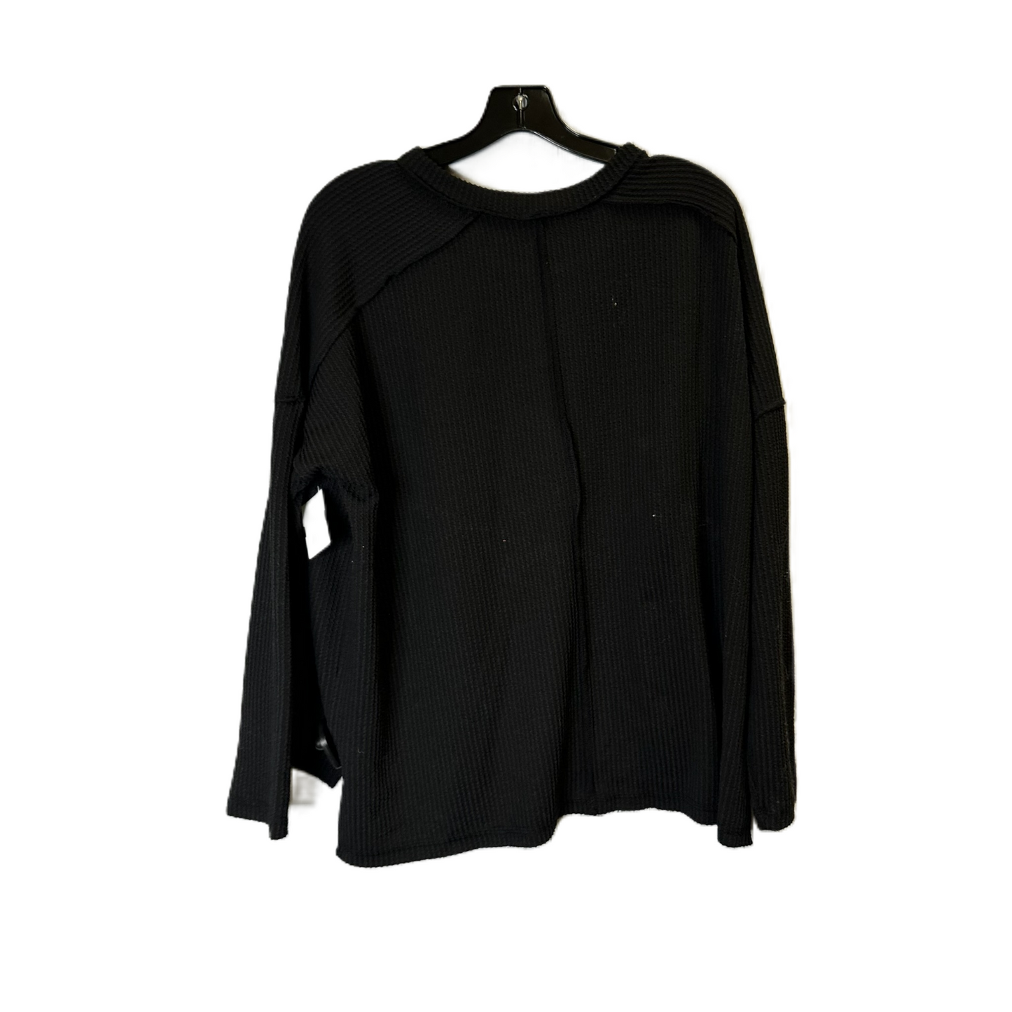 Top Long Sleeve By Zenana Outfitters In Black, Size: L