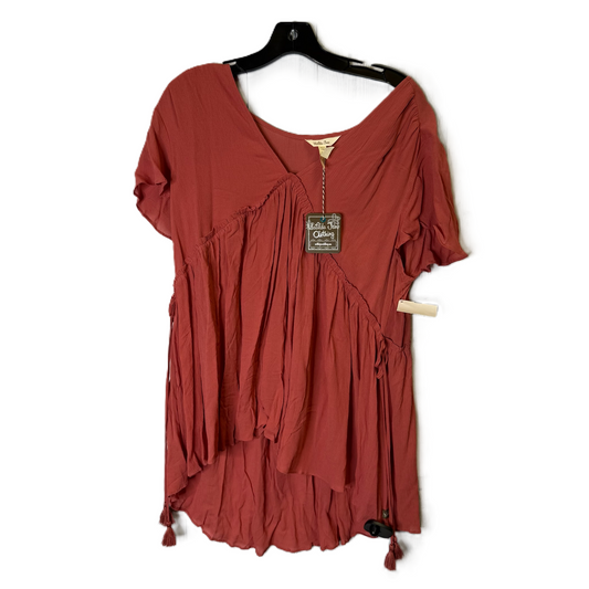 Top Short Sleeve By Matilda Jane In Red, Size: L