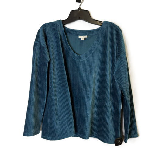 Top Long Sleeve By J. Jill In Blue, Size: Mp