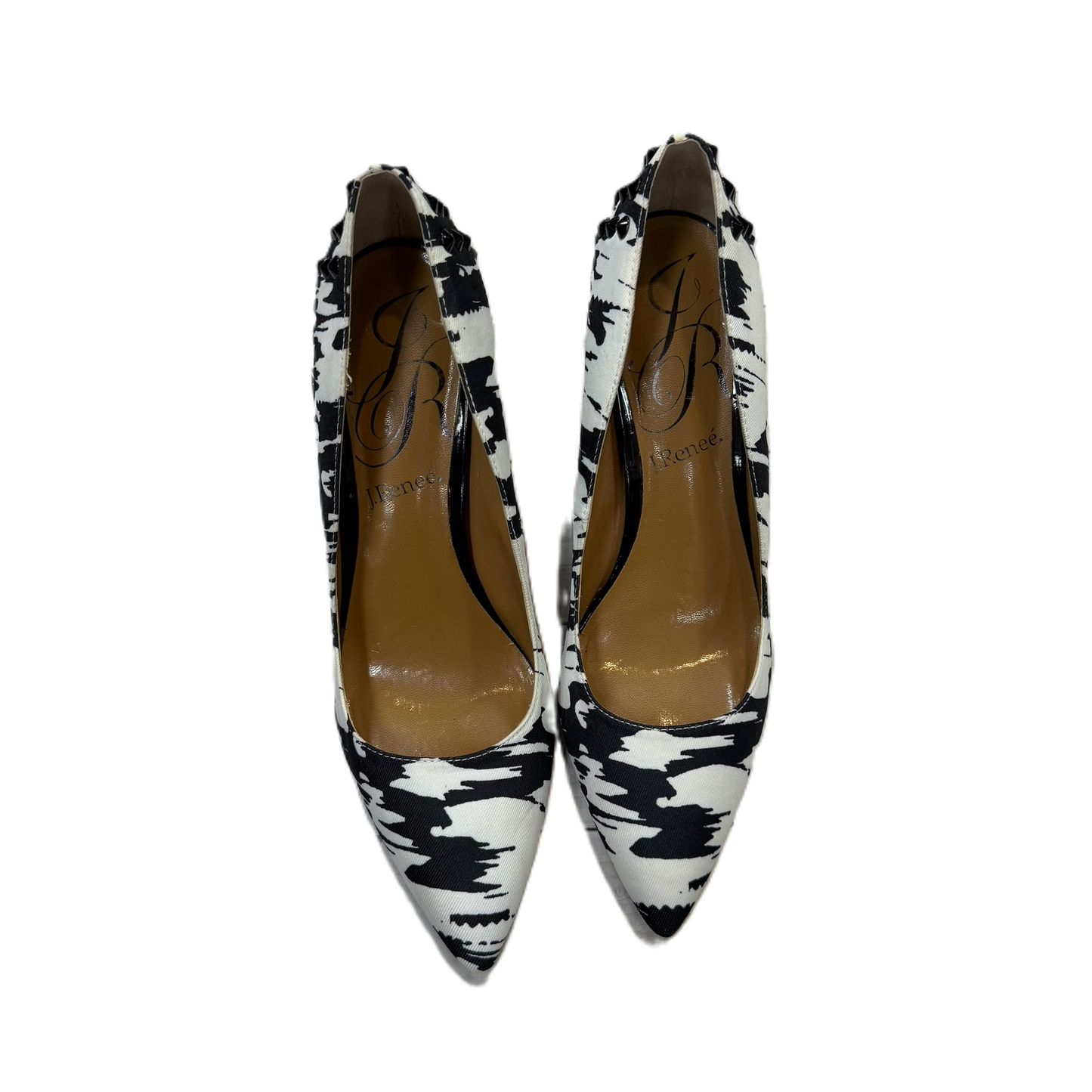 Shoes Heels Stiletto By J Renee In Black & White, Size: 10.5