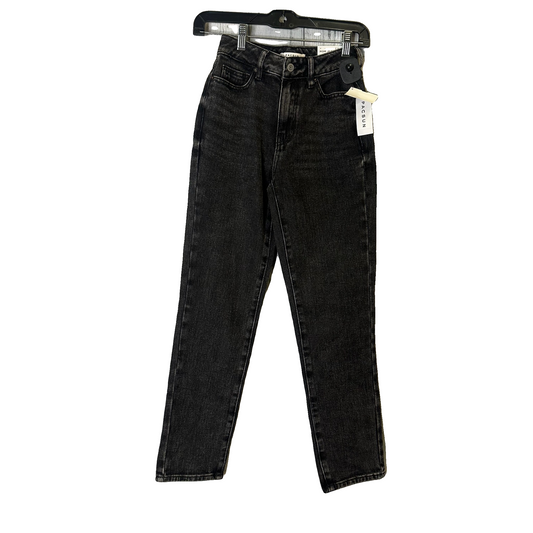 Jeans Straight By Pacsun In Black Denim, Size: Xxs