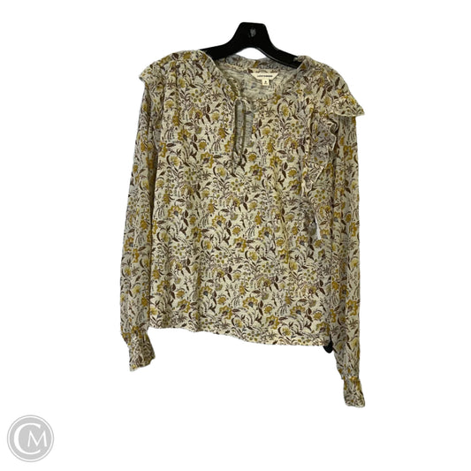 Top Long Sleeve By Lucky Brand In Cream, Size: M