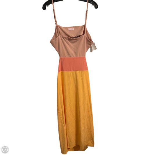 Dress Casual Midi By Pink Lily In Pink, Size: Xl