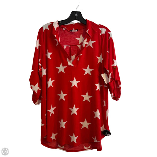 Top Long Sleeve By Heimish Usa In Red, Size: M