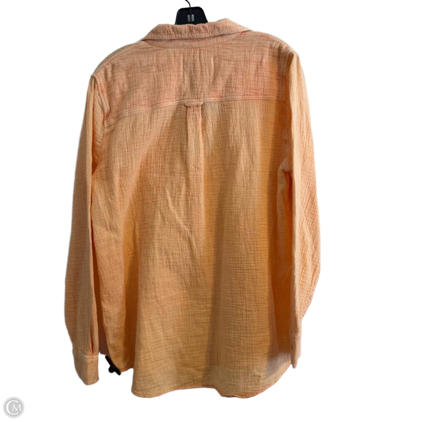 Top Long Sleeve By Clothes Mentor In Orange, Size: L