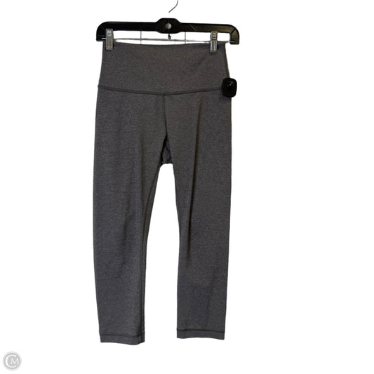 Athletic Leggings Capris By Lululemon In Grey, Size: 6