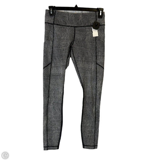 Athletic Leggings By Lululemon In Black & White, Size: 4