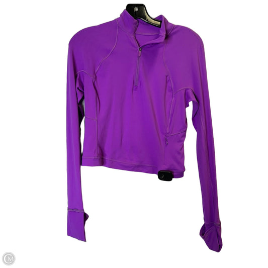 Athletic Jacket By Lululemon In Purple, Size: 8