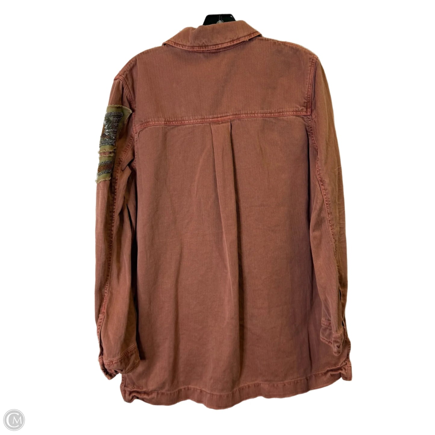 Jacket Shirt By Free People In Red, Size: S