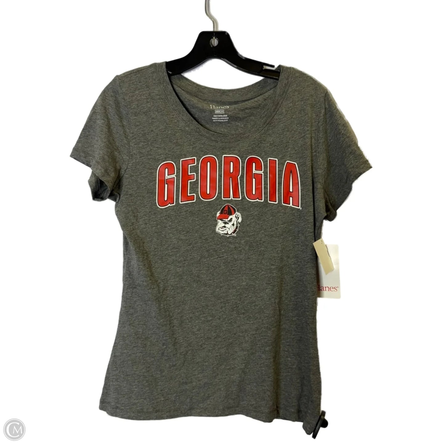 Top Short Sleeve Basic By Hanes In Grey, Size: M