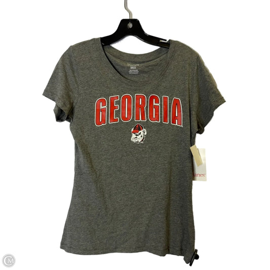 Top Short Sleeve Basic By Hanes In Grey, Size: M