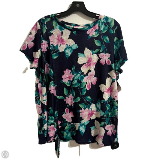 Top Short Sleeve By J. Jill In Blue, Size: M