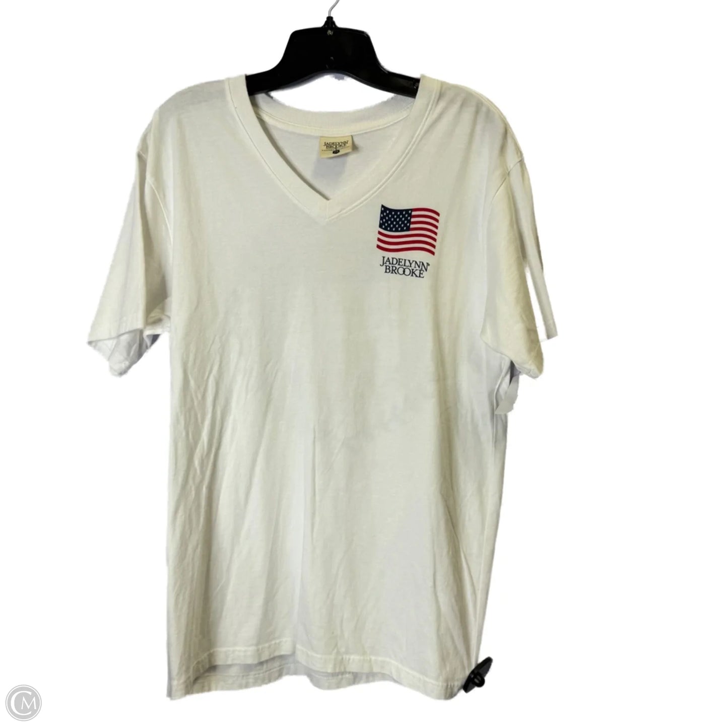 Top Short Sleeve Basic By Clothes Mentor In White, Size: M