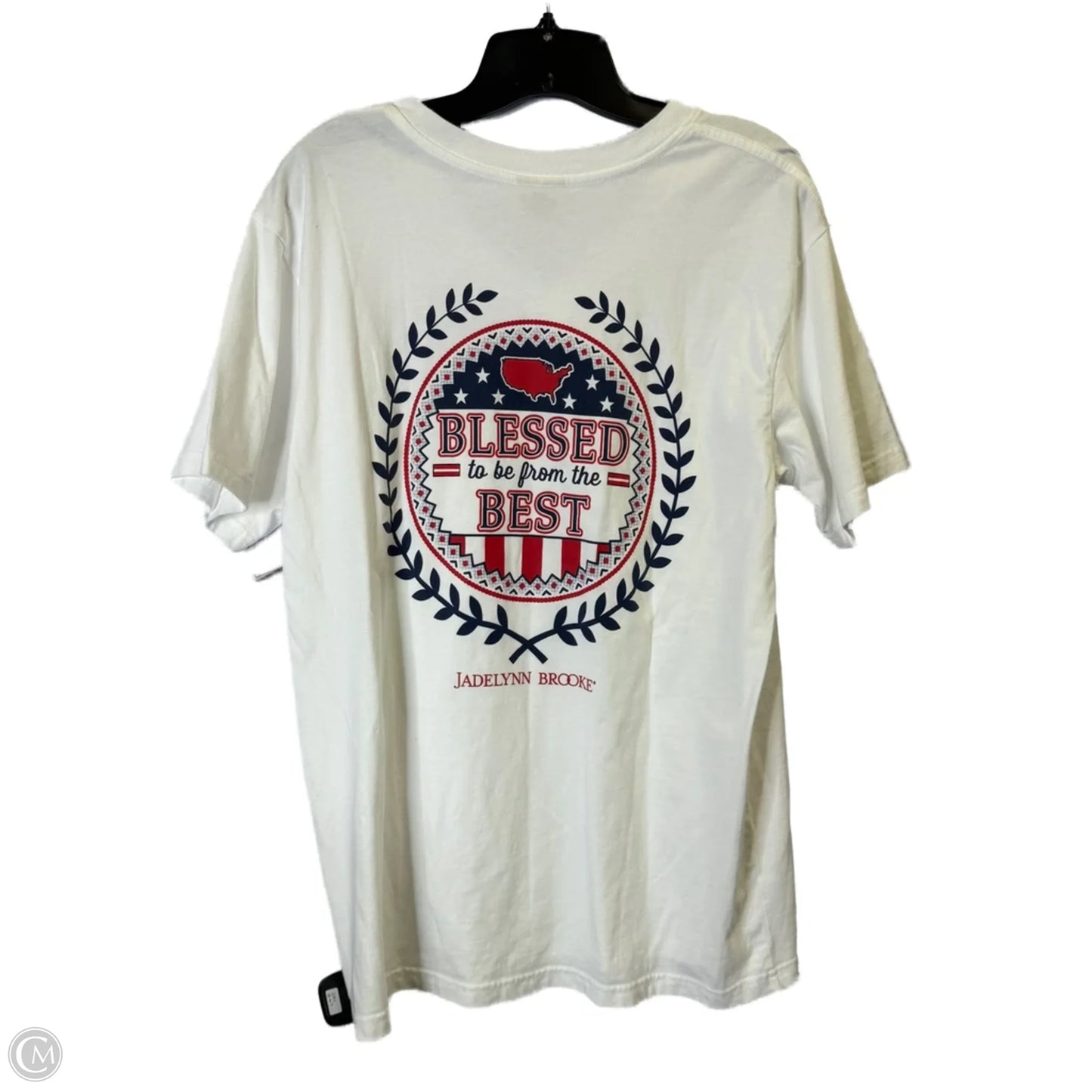 Top Short Sleeve Basic By Clothes Mentor In White, Size: M