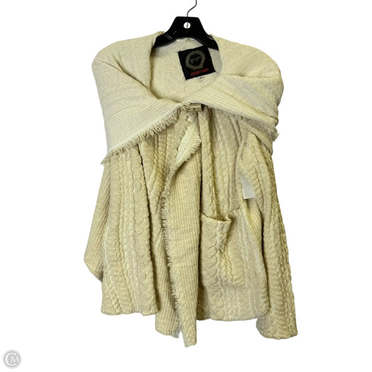 Sweater Cardigan By Johnny Was In Cream, Size: S