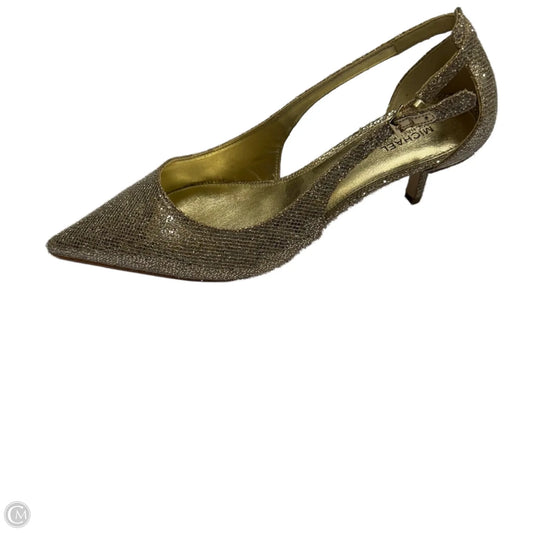 Shoes Designer By Michael By Michael Kors In Gold, Size: 9.5