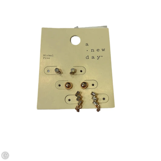 Earrings Stud By A New Day, Size: 03 Piece Set