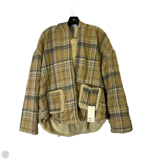 Jacket Fleece By Clothes Mentor In Cream, Size: L
