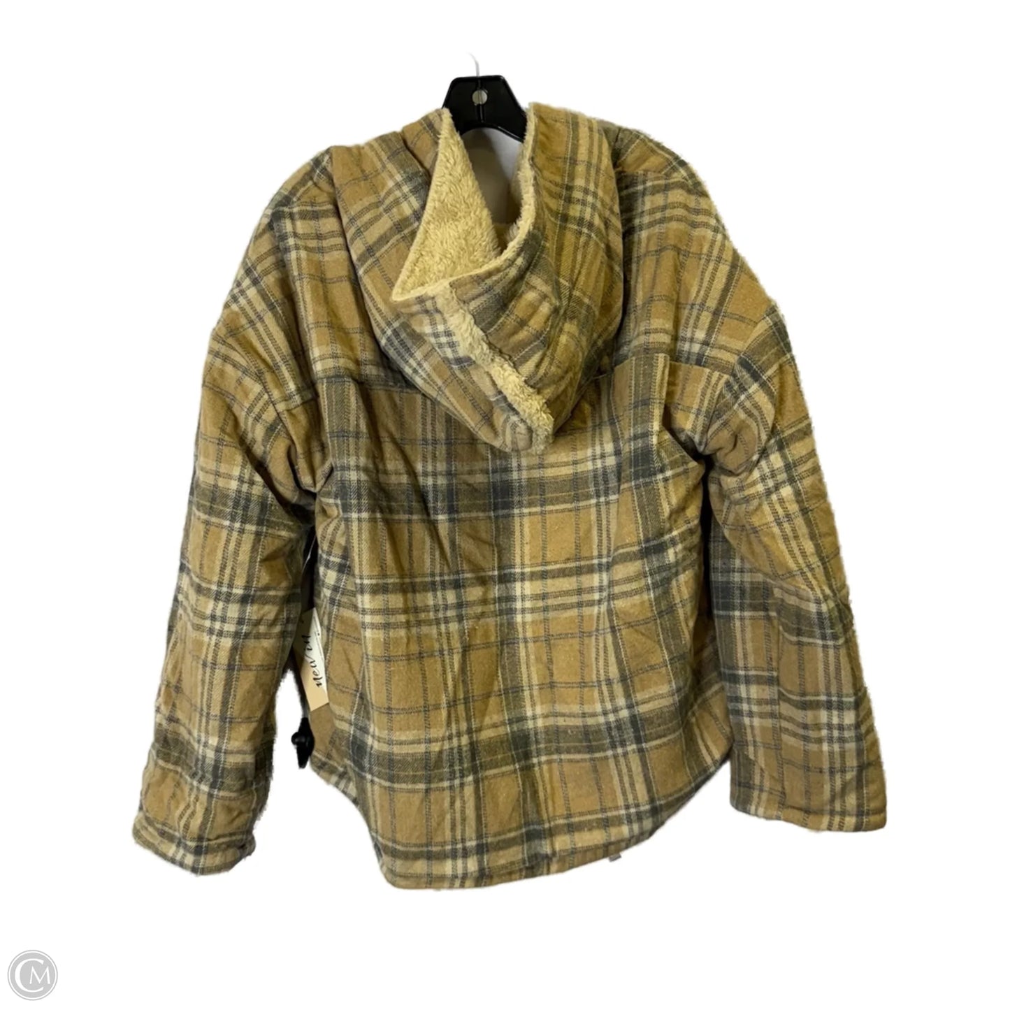 Jacket Fleece By Clothes Mentor In Cream, Size: L