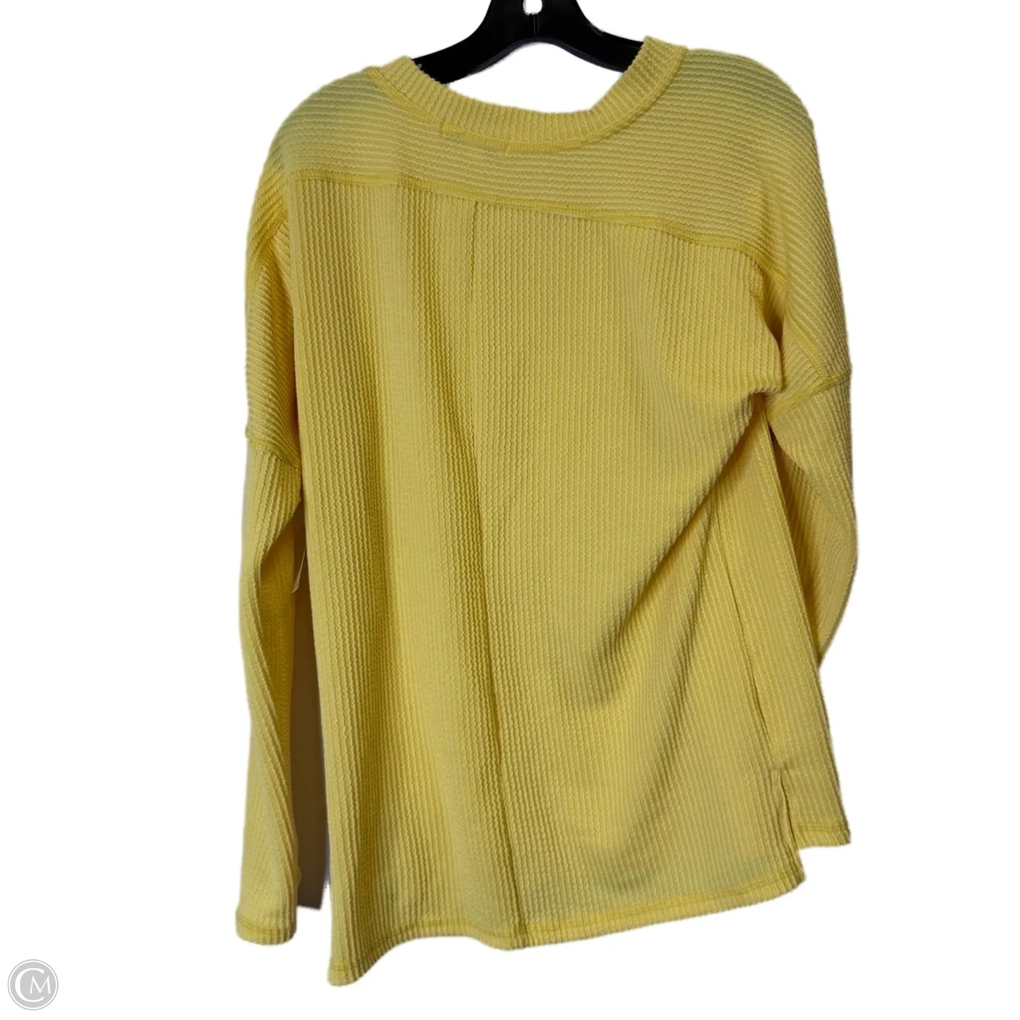Top Long Sleeve By Clothes Mentor In Yellow, Size: S
