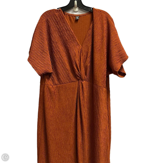 Dress Casual Maxi By Shein In Orange, Size: 4x