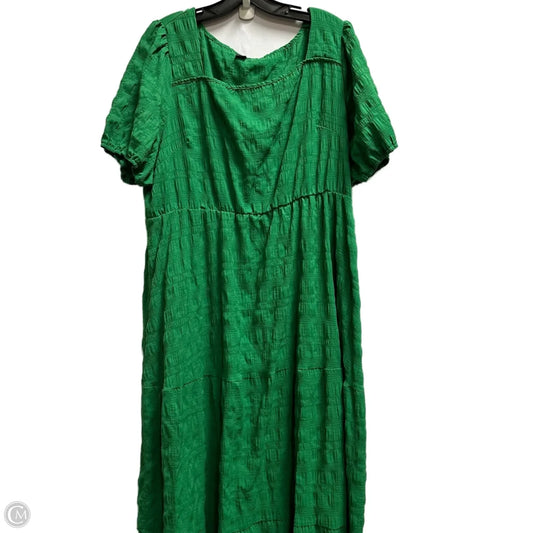 Dress Casual Maxi By Shein In Green, Size: 3x