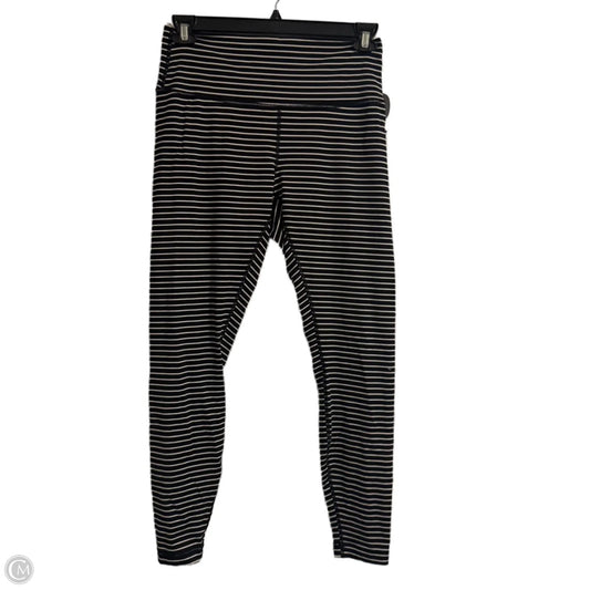 Athletic Leggings By Lululemon In Black & White, Size: 12