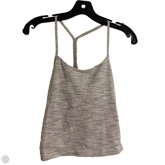 Athletic Tank Top By Lululemon In Grey & White, Size: S