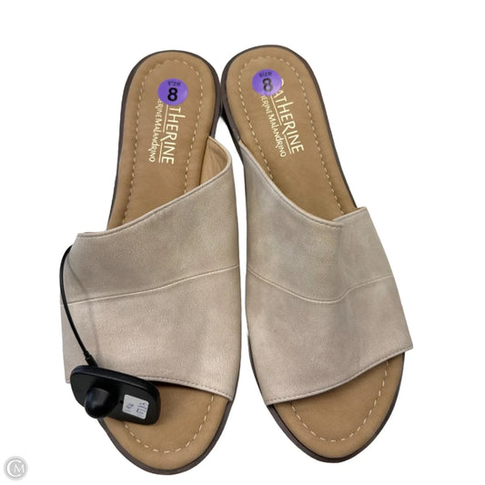 Sandals Flats By Catherine Malandrino In Cream, Size: 8