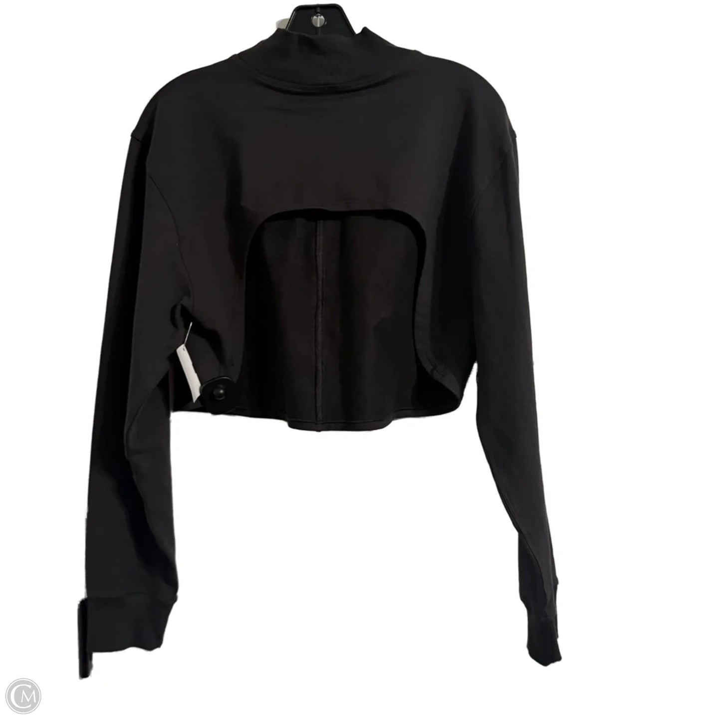 Athletic Top Long Sleeve Collar By Lululemon In Grey, Size: 12