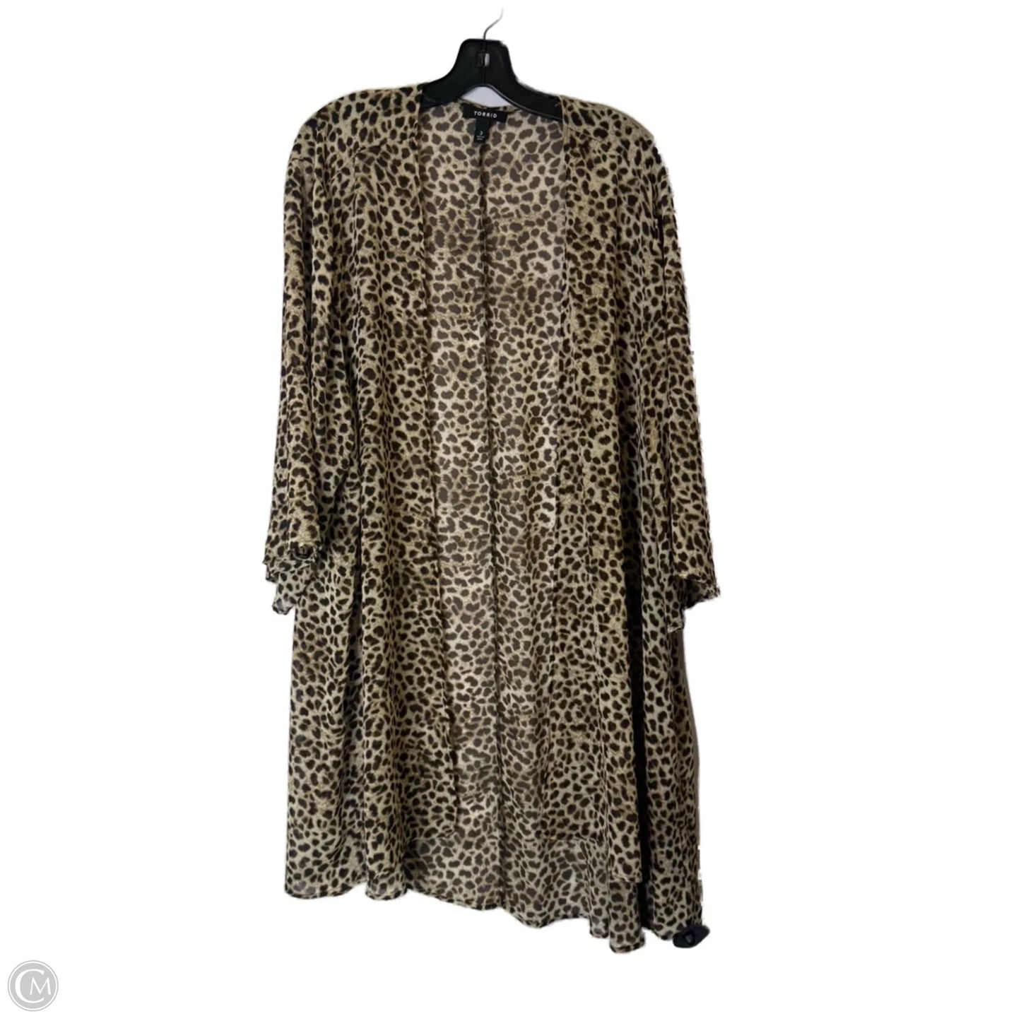 Kimono By Torrid In Animal Print, Size: 3x