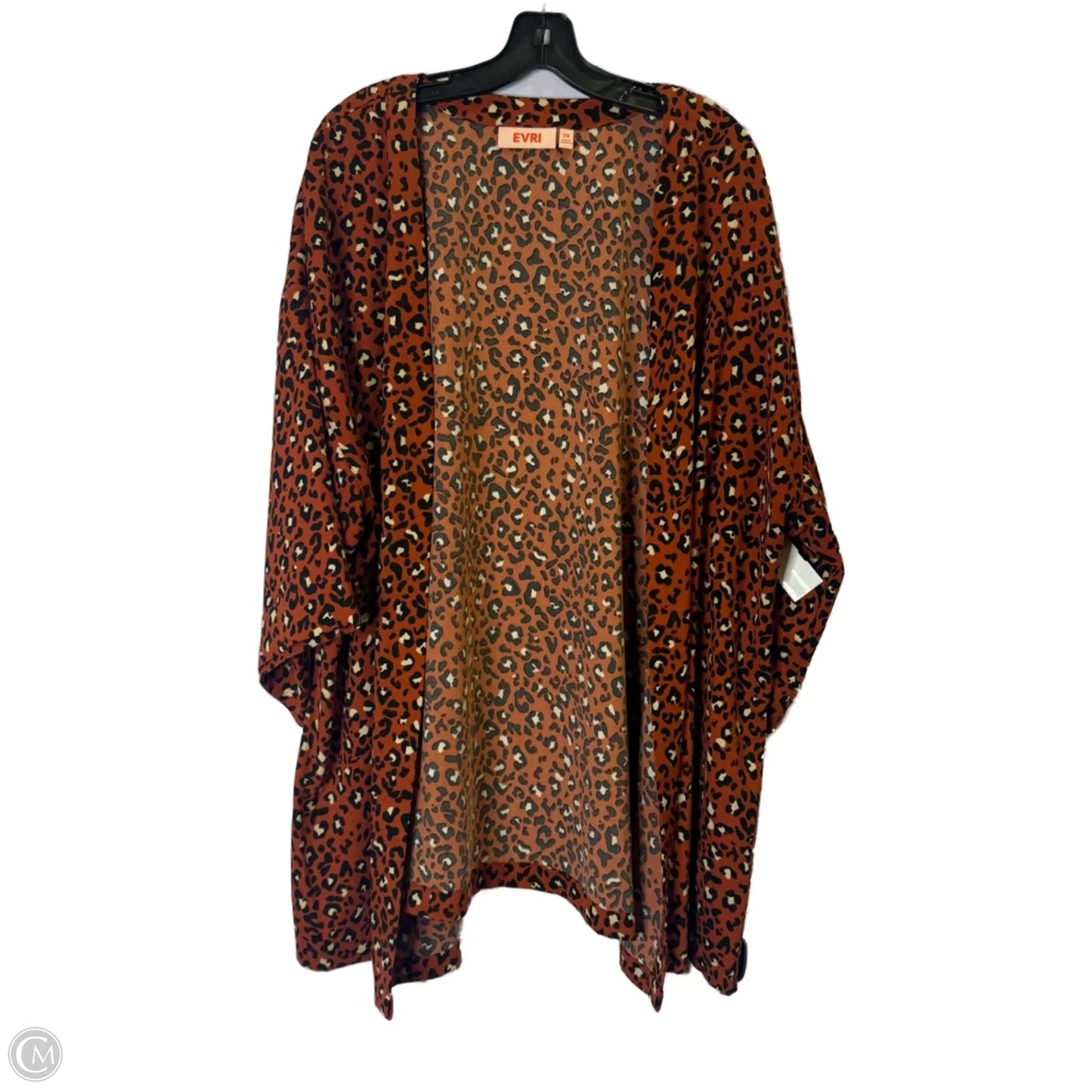 Kimono By Evri In Animal Print, Size: 2x