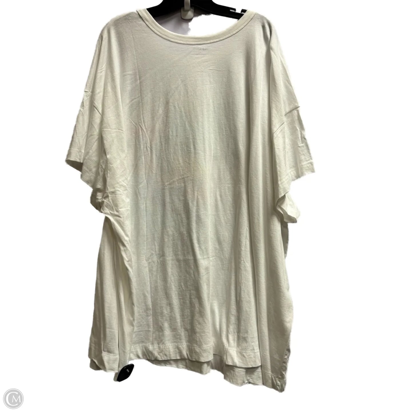 Top Short Sleeve By Old Navy In White, Size: 4x