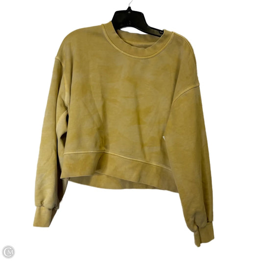 Athletic Sweatshirt Crewneck By Lululemon In Yellow, Size: S