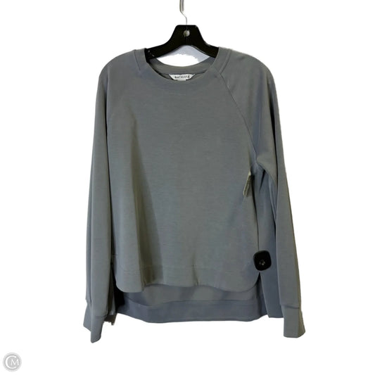 Athletic Top Long Sleeve Crewneck By Athleta In Grey, Size: M
