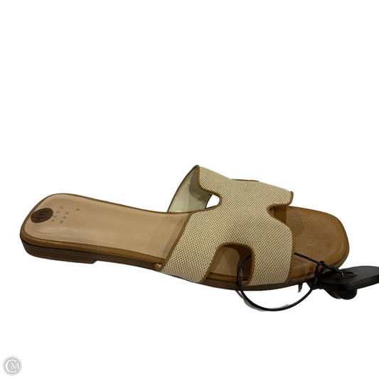 Sandals Flats By A New Day In Cream, Size: 10